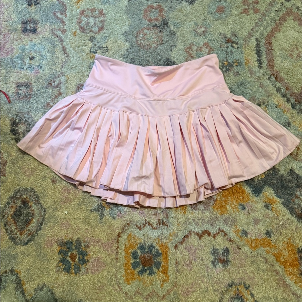 Pleated Light Pink Women's Skort